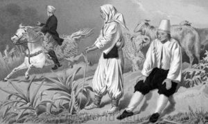 Срби из Чапљине, Херцеговина. Литографија у боји аустријског надвојводе Лудвига Салватора из 1870.