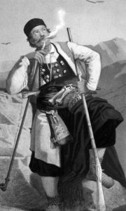 Црногорац, Литографија у боји аустријског надвојводе Лудвига Салватора из 1870.