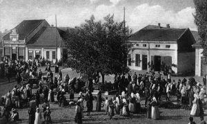 Стара фотографија пијаце у Параћину, Србија