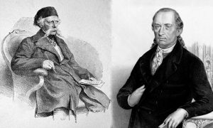 Вук Стефановић Караџић (26. октобар 1787 – 7. фебруар 1864) и Доситеј Обрадовић (1742. – 28. март 1811), српски реформатори