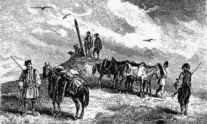 Срби на врху Копаоника. Новинска ксилографија из 1880. Преузето са www.staresrpskeslike.com