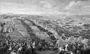 Битка код Полтаве, 27. јун/8. јул 1709. Слика Пјер-Дениса Мартина из 1726.