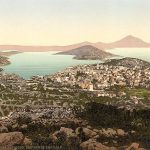 Поглед на Мали Лошињ са планине Осоршћице, између 1890. и 1900. (фото Library of Congress)