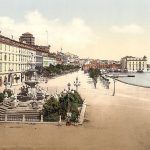 Ђузепеова фонтана на риви, Шибеник, између 1890. и 1900. (фото Library of Congress)