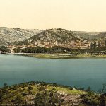 Скрадин на реци Крки, између 1890. и 1900. (фото Library of Congress)