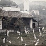 Муслиманско гробље и џамија, Сарајево, 18. октобар 1912. (фото www.albert-kahn.hauts-de-seine.fr)
