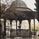 Шадрван велике џамије, Сарајево, 25. октобар 1912. (фото www.albert-kahn.hauts-de-seine.fr)