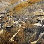 Мале воденице на водопадима Пливе, Јајце, 13. октобар 1912. (фото www.albert-kahn.hauts-de-seine.fr)
