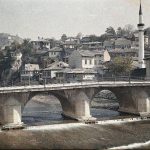 Мост, Сарајево, 15. октобар 1912. (фото www.albert-kahn.hauts-de-seine.fr)