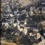 Куће на обали Пливе, Јајце, 14. октобар 1912. (фото www.albert-kahn.hauts-de-seine.fr)