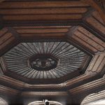 Детаљ на плафону шадрвана велике џамије, Сарајево, 25. октобар 1912. (фото www.albert-kahn.hauts-de-seine.fr)