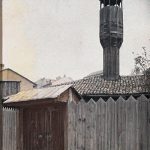 Стара џамија са минаретом од дрвета, Сарајево, 15. октобар 1912. (фото www.albert-kahn.hauts-de-seine.fr)
