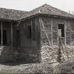 Амбар на сеоском домаћинству, пут Крушевац Сталаћ, 29. април 1913. (фото www.albert-kahn.hauts-de-seine.fr)