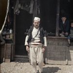Православни Албанац из Елбасана, Охрид, мај 1913. (фото www.albert-kahn.hauts-de-seine.fr)