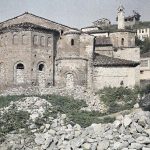 Поглед са истока на цркву Свете Софије, Охрид, мај 1913. (фото www.albert-kahn.hauts-de-seine.fr)