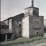 Стара црква Свете Софије са минаретом под куполом, Охрид, мај 1913. (фото www.albert-kahn.hauts-de-seine.fr)
