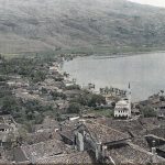Део охрида и кривина језера, поглед са тврђаве, Охрид, мај 1913. (фото www.albert-kahn.hauts-de-seine.fr)