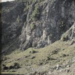 Кланац са кречњачким сенама који води до Охрида, између Ресена и Охрида, мај 1913. (фото www.albert-kahn.hauts-de-seine.fr)