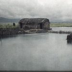 Рибарски објекти на Црном Дриму, Струга, мај 1913. (фото www.albert-kahn.hauts-de-seine.fr)