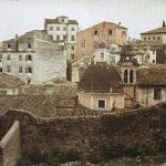 Село и остаци тврђаве, Крф, 3. октобар 1913. (фото www.albert-kahn.hauts-de-seine.fr)