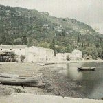 Поглед са обале на један крај села Беница, Крф, 3. октобар 1913. (фото www.albert-kahn.hauts-de-seine.fr)