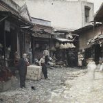 Угао на пијацу, Солун, 13. мај 1913. (фото www.albert-kahn.hauts-de-seine.fr)