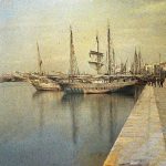 Док и лука, Солун, 13. мај 1913. (фото www.albert-kahn.hauts-de-seine.fr)
