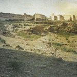 Зидине старе тврђаве на североистоку, Солун, 14. мај 1913. (фото www.albert-kahn.hauts-de-seine.fr)
