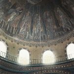 Велики мозаик централне куполе цркве Свете Софије, Солун, 15. мај 1913. (фото www.albert-kahn.hauts-de-seine.fr)