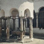 Шадрван направљен на улазу у цркву Светог Димитрија, Солун, 15. мај 1913. (фото www.albert-kahn.hauts-de-seine.fr)