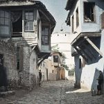 Улица са ротондом св. Ђорђа у позадини, Солун, 24. мај 1913. (фото www.albert-kahn.hauts-de-seine.fr)