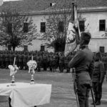 Јевреји – Срби Мојсијеве вере – добровољци, полажу заклетву и приступају српској војсци, а благосиља их врховни рабин Србије, др Исак Алкалај, Београд, Калемегдан - Доњи град. Први светски рат, 1914–1918. (Снимци су власништво Arhiva jugoslovenske kinoteke, Београд) Jews – Serbs of Moses’ religion – volunteers, being sworn and joining the Serbian Army, blessed by the Supreme Rabbi of Serbia, Dr Isak Alkalaj, Belgrade, Kalemegdan, Donji Grad. World War One, 1914–1918. (The photographs are property of the Archive of the Yugoslav Cinemateque, Belgrade)