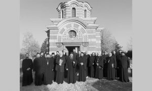 Посета градилишту нове српске капеле од стране свештеника из Аустрије 2017.