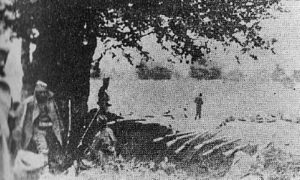 Војници Седмог пешадијског пука на Ади Циганлији 1915. године