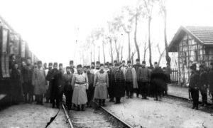 Генерал фон дер Голц у посети Битољу, 1911.