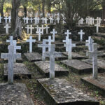 Француско гробље крај виле Ахилион где су били сахрањени и српски официри