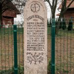 Натпис на крајпуташу Живану Ненадићу у Љубањама (фото Бојан Радојичић)