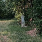 Крајпуташ Мијајилу Новаковићу и Грујици Милосавчевићу на пропланку у Гајевима, у Севојну (фото Бојан Радојичић)